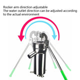 Household Manual Shaker Well Pump Water Suction Old Stainless Steel Big Head