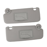 1 Pair UV Blocking Left Right with Mirror for 2012 ‑ 2020 Gray Car Grey Sun Visor