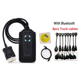 Car Diagnostic Tool - Wow Snooper 2022/2021/2020 V5.008 R2. OBD2 Scanner for Truck. Bluetooth. With Keygen. DS150E Delphi. Multilingual.