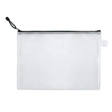 Pvc Waterproof Zipper Pouch File Holder Set School Office Supplies Durable Transparent Home for Students