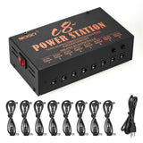 Mosky C-8 Guitar Effect Pedals Power Supply Station Pedal Musical Instrument for Guitar Pedals 8 Isolated 9/12/18V Cables