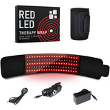 Red ＆Infrared LED Light Therapy Belt 850nm 660nm Back Pain Relief Wrap Burn Fat Belt Slimming Machine Waist Heat Pad Full Body