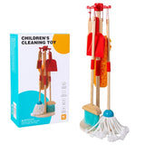 Montessori Wooden Set Toy Little Boy Girl Simulated Children's Cleaning Tool Exercise Self-care Ability