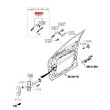 1Pair Inductive Assy Door Outside 82651C5710 82661C5710 For Kia Sorento 2015-2019 Chrome Pull Handle Have Button
