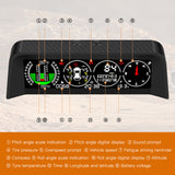 Tilt Angle inclinometer 4x4 Car Hud Head Up Display X50 Gps TMPS Tire Pressure Inclinometers Car Slope Meter