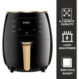 1pc 4.5 L Air Fryer 6-in-1 Smart Air Fryer Oven, 6 One - Touch Programs, Air Fry, Roast, Bake, Reheat, Dehydrate