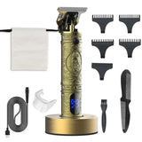 RESUXI LM-400/300/800/911 Stainless Steel T Blade Trimmer Men Shaver Rechargeable Baldheaded Hair Clippers Cutting hine