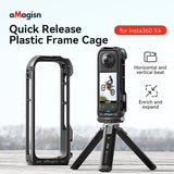 For Insta360 Expansion Bracket Magnetic Quick Release Frame Cage for Insta 360 X4 Action Camera Accessories