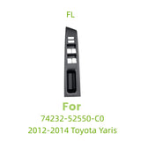 Front Right&Left Glass Lift Trim Panel Cover For Toyota Yaris 2012-2014 Side Door Window Lock Switch Bezel Parts