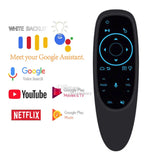 G10S Pro Voice Air Mouse with 6-axis Gyro Sensing Mini Wireless Smart Remote Control Backlit IR Learning for H96 X88 PRO X96 MAX Android TV Box