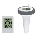 ating Swimming Wireless Pool Thermometer with Indoor Temperature Monitor Clock for Pond Hot Tub Aquarium