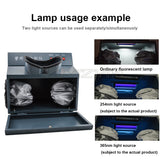 WFH-203B Black box Analyzer Radiation Meter Laboratory Three-use UV Light Fluorescent Detector Tester Wavelength 254nm 365nm