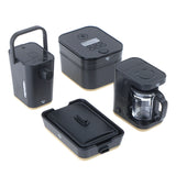 1/12 Dollhouse Mini Rice Cooker Coffee hine Kettle Electric Baking Pan Set For Doll House Kitchen Pretend Play Toys