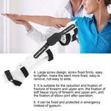 Adjustable Fixed Elbow Brace Corrective Orthosis Arm Fracture Protector Post Op Support
