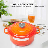2PCS Dutch Oven Knob, Stainless Steel Replacement Le Creuset/ Aldi/ for Lodge, Knob Pot Lid Handle