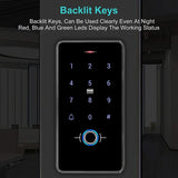 IP68 Waterproof Fingerprint Access Control System,Wiegand 26 PIN Code RFID Keypad With 5PCS IC Key Fobs,Backlight