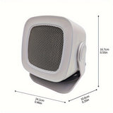 1pc, Electric Desktop Heater, Small Heater With Heating And Fan Modes, Mini Heater, 800W High Power, Suitable For Bedrooms, Living Rooms, Study Rooms, Offices And Other Places Home Decor Room Decor Back To School Supplies Winter Essential