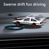 AE86 Alloy Mini Car Model Drift Rotating Turning Gyroscope Auto Interior Decorative Ornament Best Gifts for Christmas