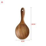 Natural Wood Tableware Spoon Colander Long Handle Spoon Wooden Non-Stick Spatula Kitchen Tool Wooden Spoon/Shovel Cooking Tools