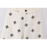 2023 Spring and Autumn New Fashion Women's Printed Casual Pants - European American Style