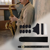 Pocket Saxophone with Reeds, Carrying Bag,Pads, Cleaning Cloth Lightweight Portable Mini Sax Woodwind Instrument Adult