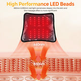 Electric Infrared Pad Re Light Heating Vibration Massager for Back and Waist Thermal Leg Knee Joint Support Brace Wireless