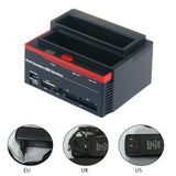 Sata/ide Dual Disk Base 3gbps Super Fast Duplicator Enclosure Dock Offline Clone