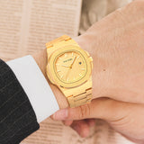 PINTIME Luxury Men's Watch Fashion Full Steel Quartz Wristwatch Waterproof Date Male Clock Relogio Masculino Relojes Para Hombre