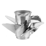 Marine Outboard Propeller 4 Blades 10 Spline Teeth Fit for HONDA 25-30HP 3in Gearcase Stainless Steel Propeller