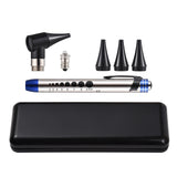 2 in 1 and Eyes Tool Kit with LED Light 4mm Replaceable Ear Tips Optical Otoscope Ears Diagnostic Supplies