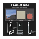 Shelf Mount,30Pc Minimalist Acrylic Vinyl Holder Record Wall Stand for CD Display