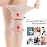 2pcs Compression Sleeve Ultrathin Cotton Seamless Elastic Sports Knee Brace Support for Pain Relief