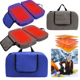 Electric Heated Waterproof Folding Heating Chair Pad Outdoor Camping Seat Cushion for Park Stadium Car Travel