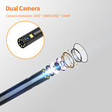 Industrial Endoscope 1080P 4.5 " Display 5m Hard Wire 8mm Diameter IP68 Waterproof Sewer Camera With LED