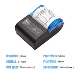 Wireless Mini Printers Portable Receipt Printer Thermal BT With 58mm Print Paper Mobile Phone Android POS PC Pocket