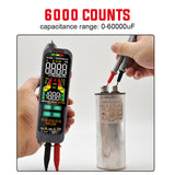 Professional Multimeter Digital Voltage Detector Non-Contact True RMS Capacitance Ohm Meter Auto Range with Flashlight
