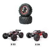 Wheel Tire Tyres For XLF X03 X04 X-03 X-04 1/10 RC Car Brushless Monster Truck Spare Parts Accessories