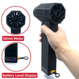 Handheld 500W Powerful Ducted Turbofan Jet Fan 50mm Brushless Motor High Power Dust Blower Keyboard Cleaning Tool