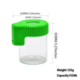 Other Electronics LED Storage Magnifying Stash Dry Herb Containers 155ml Mag Glowing Container Vacuum Bottle Seal Jar Can Pill Case Kitchen storage jar