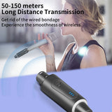 New 2.4G XLR Wireless Transmitting & Receiving System Dynamic Condenser Microphone Reverberation Adjustment