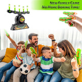 Luminous Electric Suspended Target Children's Shooting Compeon Soft Elastic Sponge Gun Set Outdoor Sports Toy Gift