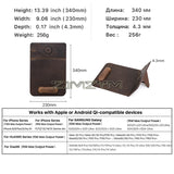 Wireless 15W Fast Charging with Foldable Phone Holder Gaming Mouse Pad Leather Large Computer Mousepad