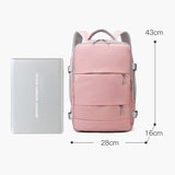 Women Fiess Large Capacity Oxford Yoga Backpack for Outdoor Sports Waterproof Bag Casual Rucack