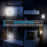 LED inserted into intelligent dusk to dawn sensor, bedroom, bathroom, staircase, kitchen corridor night light