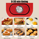Multifunction Takoyaki Pancake Maker Baking Electric Timed Breakfast Machine Sandwich Waffle Maker Household