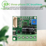 100W DC6-24V BLDC Three-Phase Hall Controller Brushless Motor Drive Board