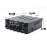 1200W 220V Bluetooth Amplificador Hifi 33BT Stereo LED Digital Audio Amplifier Aux FM Radio EU Plug