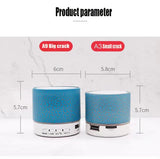 New Mini Portable Car Audio A9 Dazzling Crack LED Wireless Bluetooth 4.1 Subwoofer Speaker TF Card