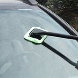 Window Cleaner Brush Kit Windshield Cleaning Wash Tool Inside Interior Auto Glass Wiper With Long Handle Car Accessories