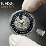 Arabic NH35 Automatic nical Movement Disc At 3.0 Mod Replace nism NH35A 24 Jewels High Accuracy White